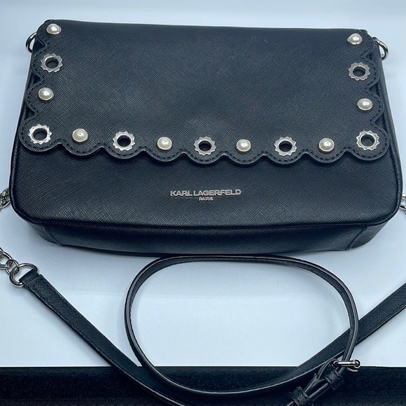Karl Lagerfeld Handbags - Karl Lagerfield Paris Black Purse with Silver hardware​​​​​​​​​​​​​​​​​​​​